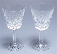 2-Waterford "Lismore" Claret Glasses
