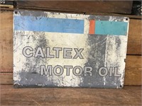 Original Caltex Motor Oil Rack Sign