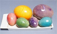 Lot of Multi-Colored Marble Eggs