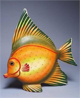 Large Plaster Fish Figurine