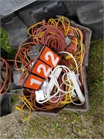 tote full of extension cords