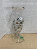 Hand Crafted Crystal Vase - Made In Romania