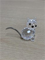 Swarovski Crystal Cat With Movable Tail