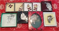 819 - LOT OF 9 COLLECTOR HOLIDAY ORNAMENTS