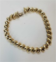 14KT Yellow Gold 7" Women's Bracelet