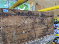 high explosives Aetna Wooden crate