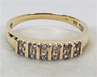 14KT Yellow Gold Diamond Ring Size 8