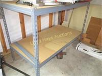Steel Frame Work Table w/ Shelf