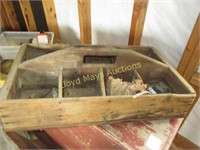 Vintage Hand Made Wood Carpenter's Hardware Box