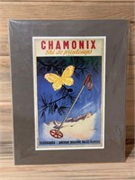 Chamonix Ski de Printemps French Print Matted
