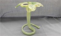 Lavorazione Arte Murano blown glass flower bud