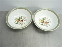 2 Alfred Meakin Hereford Cereal Bowls