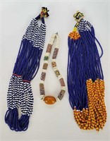 Vintage Tribal Jewelry Lot  African Trading Beads