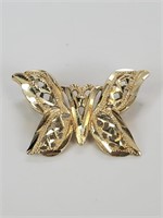 14KT Yellow Gold Butterfly Pendant