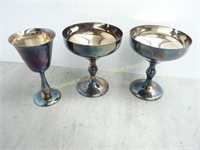 Silver-Plated Goblets
