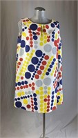 1960s Mod Polka Dot Shift Dress