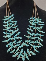 Vintage Native American Heishi Turquoise Necklace