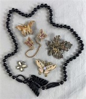 Group of Butterfly Themed Vintage Jewelry