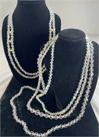4 Fine Vintage Crystal Necklaces - Miriam Haskell