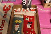 Flat with Christmas Noel Sign ~ Stocking