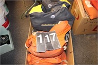 Box of Kid and Adult Life Jackets