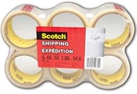 Scotch Packing Tape, 1.88" x 50m, 6 Rolls Shippin