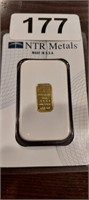 NTR METALS 1/10 TROY OUNCE .999 GOLD