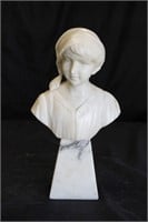 MARBLE BUST OF YOUNG BOY