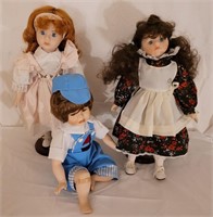 Porcelain Dolls x3