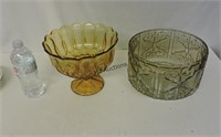 (2) Glass Serving Bowls