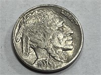1937 VF Grade Buffalo Nickel
