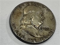 1953 S Franklin Half Dollar