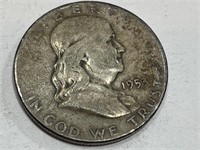 1953 d Franklin Half Dollar