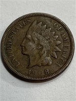 1908 XF AU Grade Indian head Cent