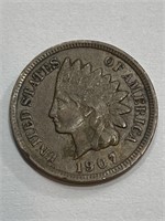 1907 XF Grade Indian Head Cent