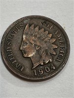 1904 XF/AU Grade Indian Head Cent