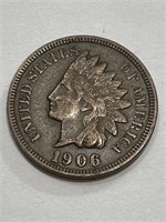 1906 AU Grade Indian Head Cent
