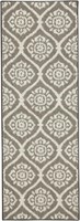 Striped Indoor Living Room Runner, Taupe 20" x 60"