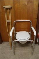 Medical Items (Crutches & Bathroom Chair)