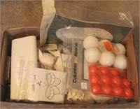 Box Lot of Assorted Craft Items