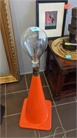 Traffic cone light