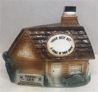 Jim beam Kentucky bourbon whiskey log cabin