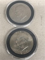 1977 & 1978 Eisenhower dollar coins