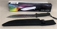 Quick Silver Stargazer Knife 15" fixed blade