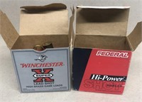 Two partial boxes of 12 gauge shells Winchester,