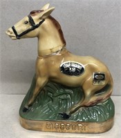 Ezra Brooks Missouri horse decanter (PICKUP ONLY)