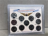 Silver nickel’s freedom collection World War II