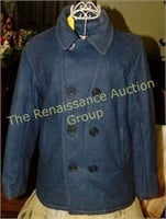 Vintage 8 Button Navy Peacoat