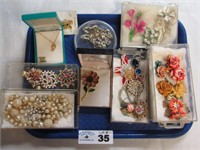 Tray of Jewelry