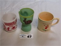 Jadeite, Ranger Joe, Annie Cups / Mugs